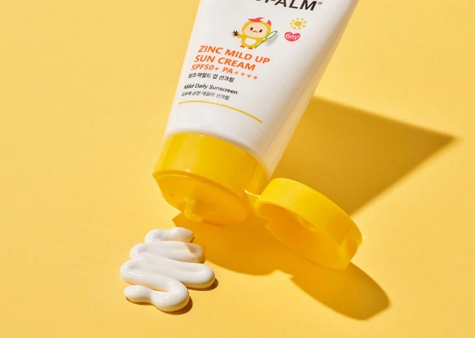 Крем сонцезахисний для дітей Zinc Mild Up Sun Cream SPF50+ PA++++ від ATOPALM - Зображення 2