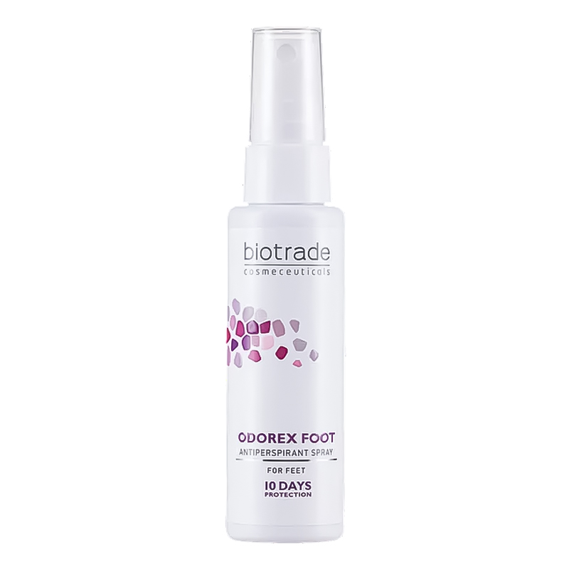 Спрей проти потовиділення ніг тривалої дії ODOREX Foot Antiperspirant Spray від Biotrade