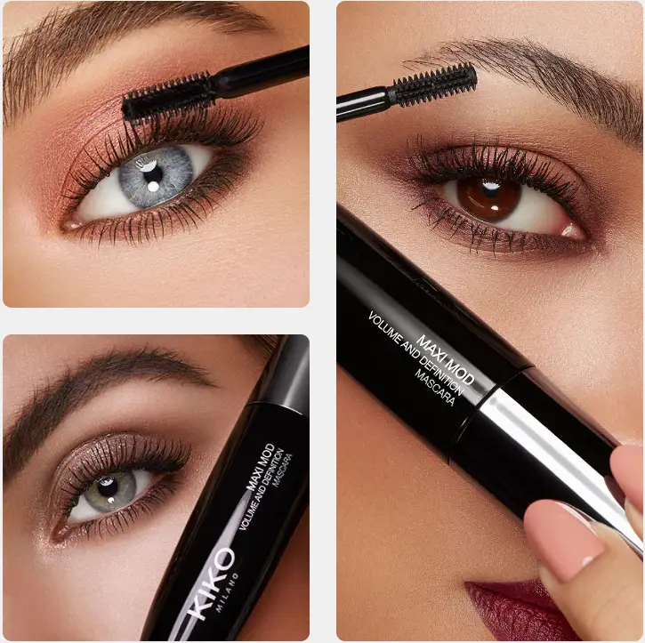 Туш для об’єму та чіткості вій Maxi Mod Volume & Definition Mascara (чорна) від Kiko Milano - Зображення 3