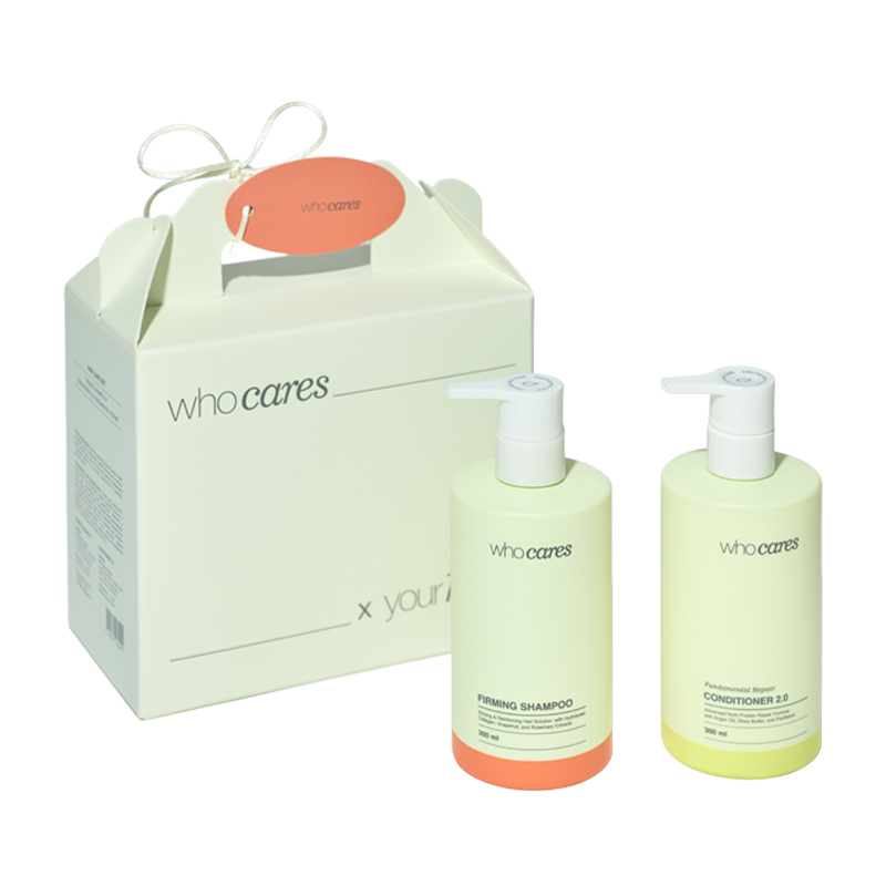 Набір засобів Hair Care Set Firming Shampoo x Conditioner 2.0 (Щоденний шампунь Firming Shampoo + відновлювальний кондиціонер Conditioner 2.0 Fundamental Repair) від  Who Cares