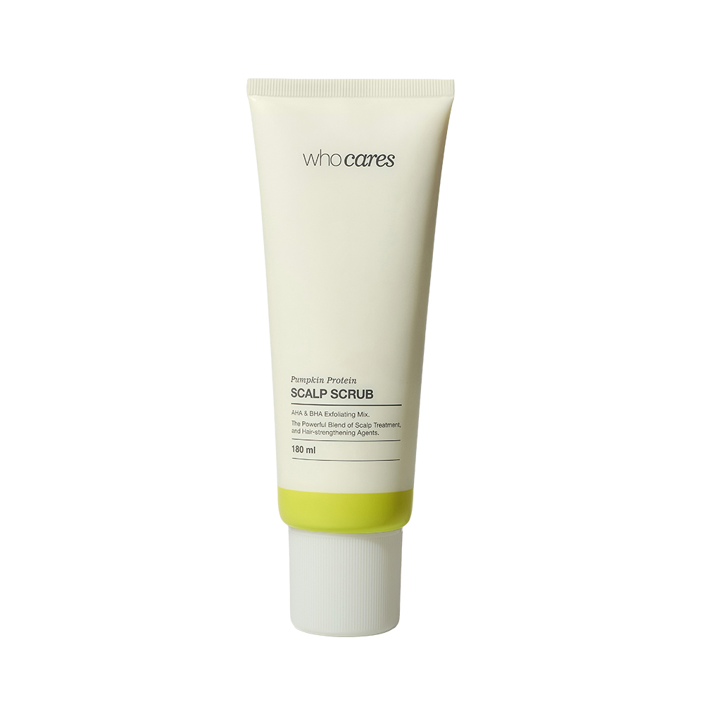 Кислотний скраб-пілінг для шкіри голови Pumpkin Protein Scalp Scrub від Who Cares