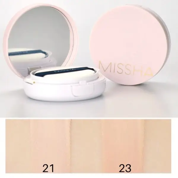 Тональний крем-кушон для стійкого макіяжу M Magic Cushion Cover Lasting SPF50+/PA+++ №21 від MISSHA - Зображення 2