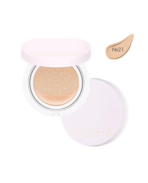 Тональний крем-кушон для стійкого макіяжу M Magic Cushion Cover Lasting SPF50+/PA+++ №21 від MISSHA