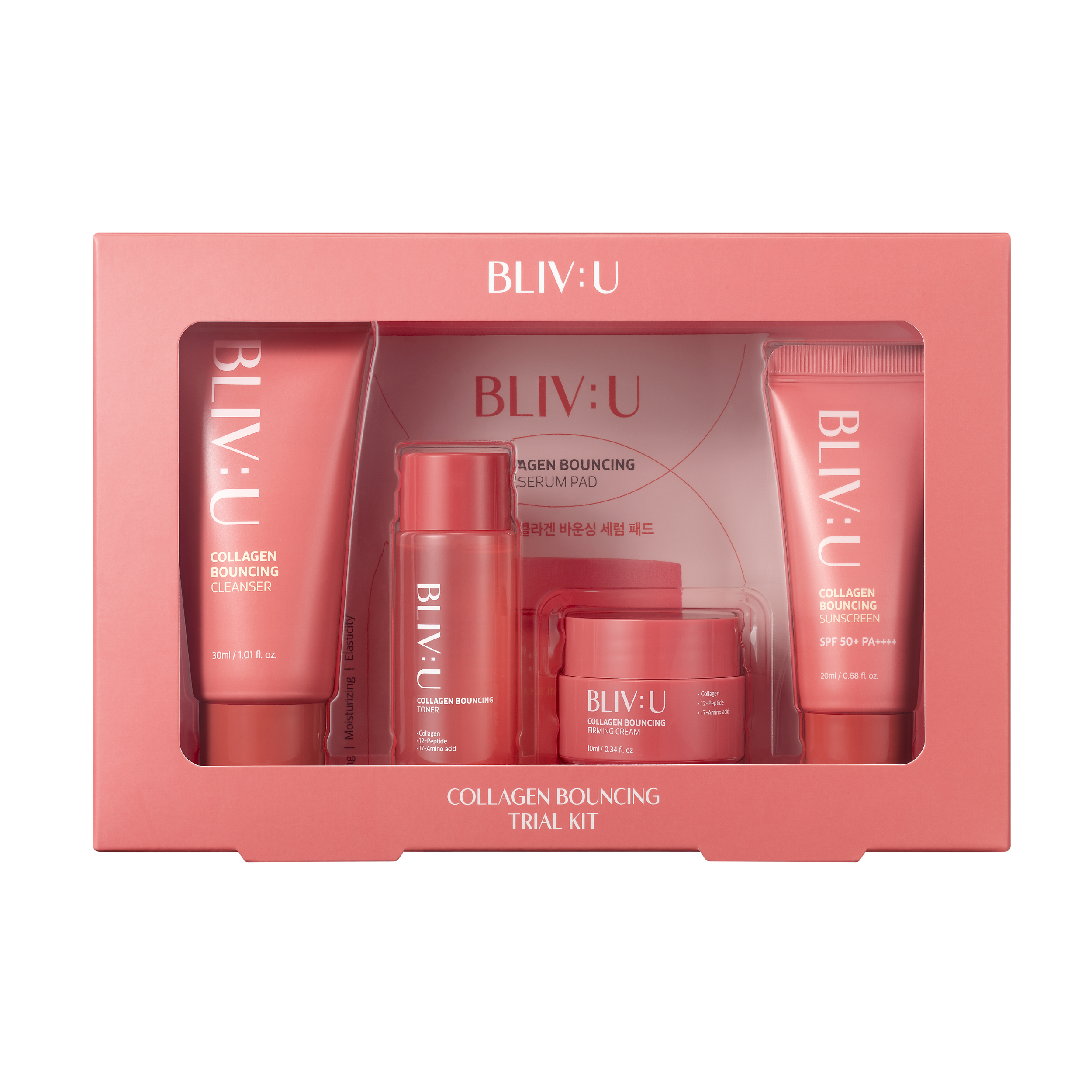 Набір мініатюр з колагеном та пептидами Collagen Bouncing Trial Kit від BLIV:U