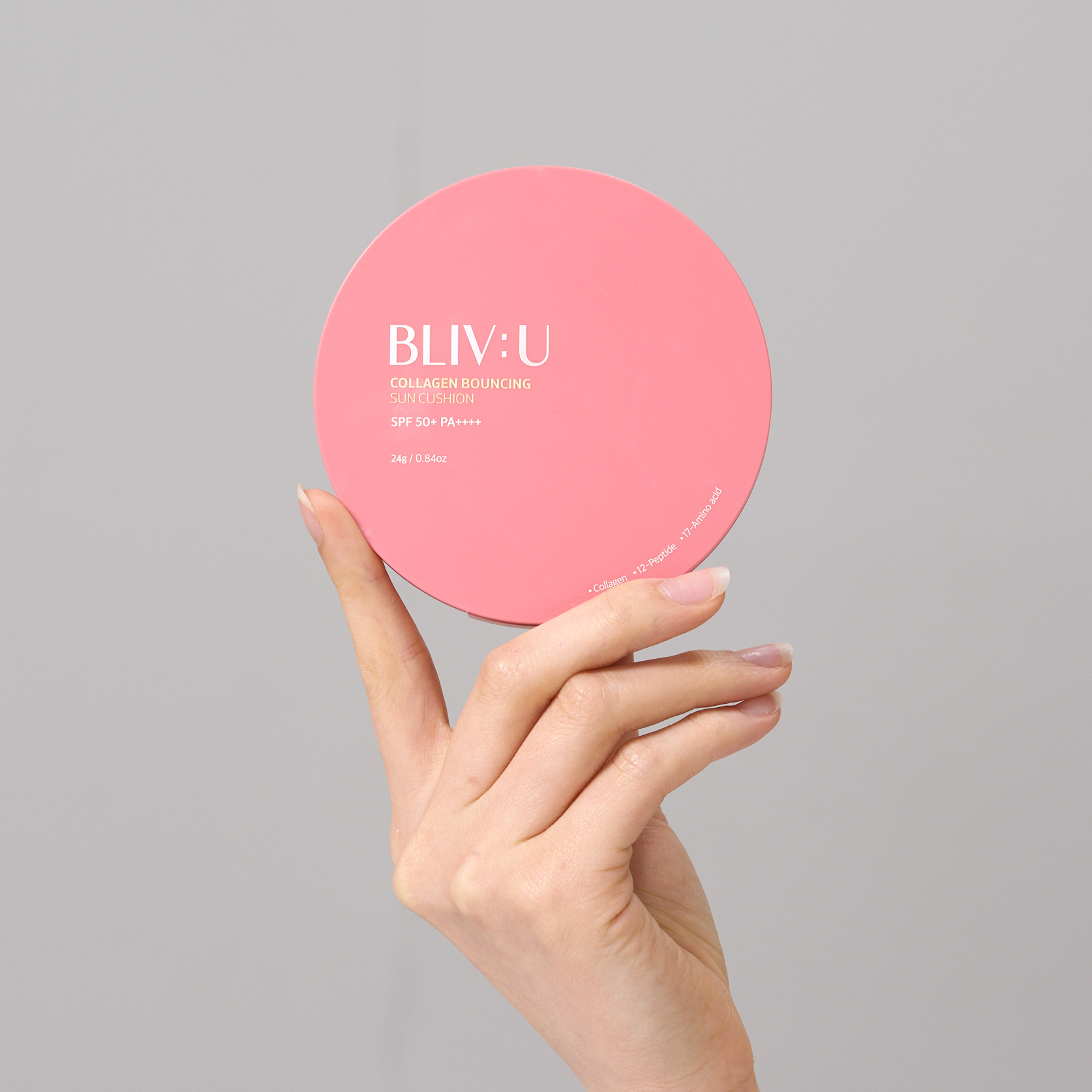 Сонцезахисний кушон з колагеном Collagen Bouncing Sun Cushion SPF 50+ PA++++ від BLIV:U - Зображення 2