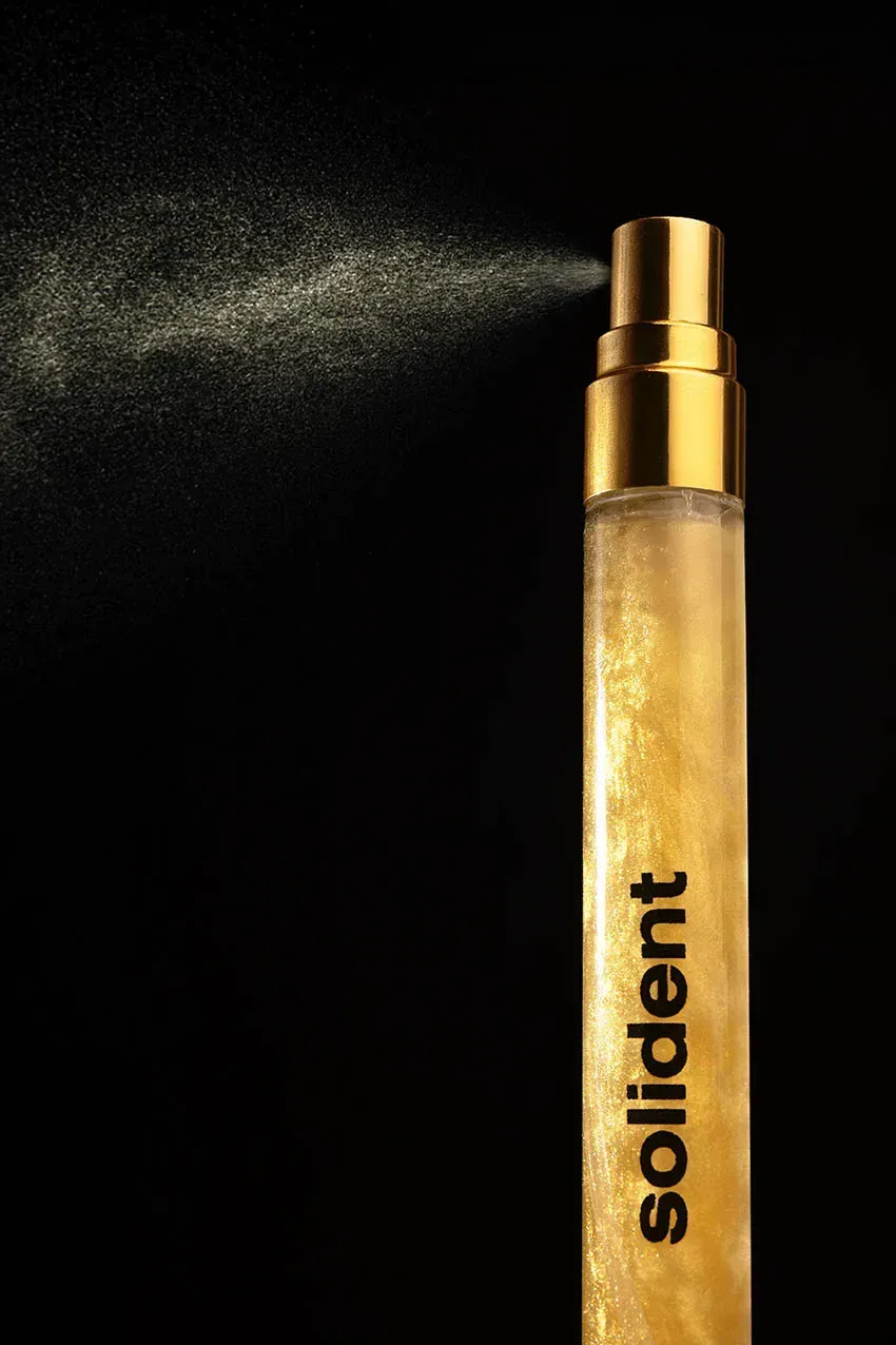 Освіжаючий спрей для порожнини рота Solident Gold-Infused Mouth Spray з колоїдним золотом (10 ml) - Зображення 2