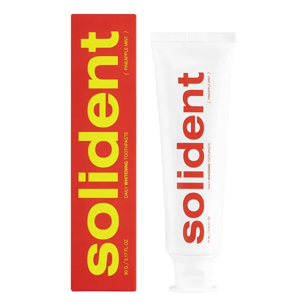 Щоденна відбілювальна зубна паста Solident Pineapple mint / ананас-м'ята, 90 g
