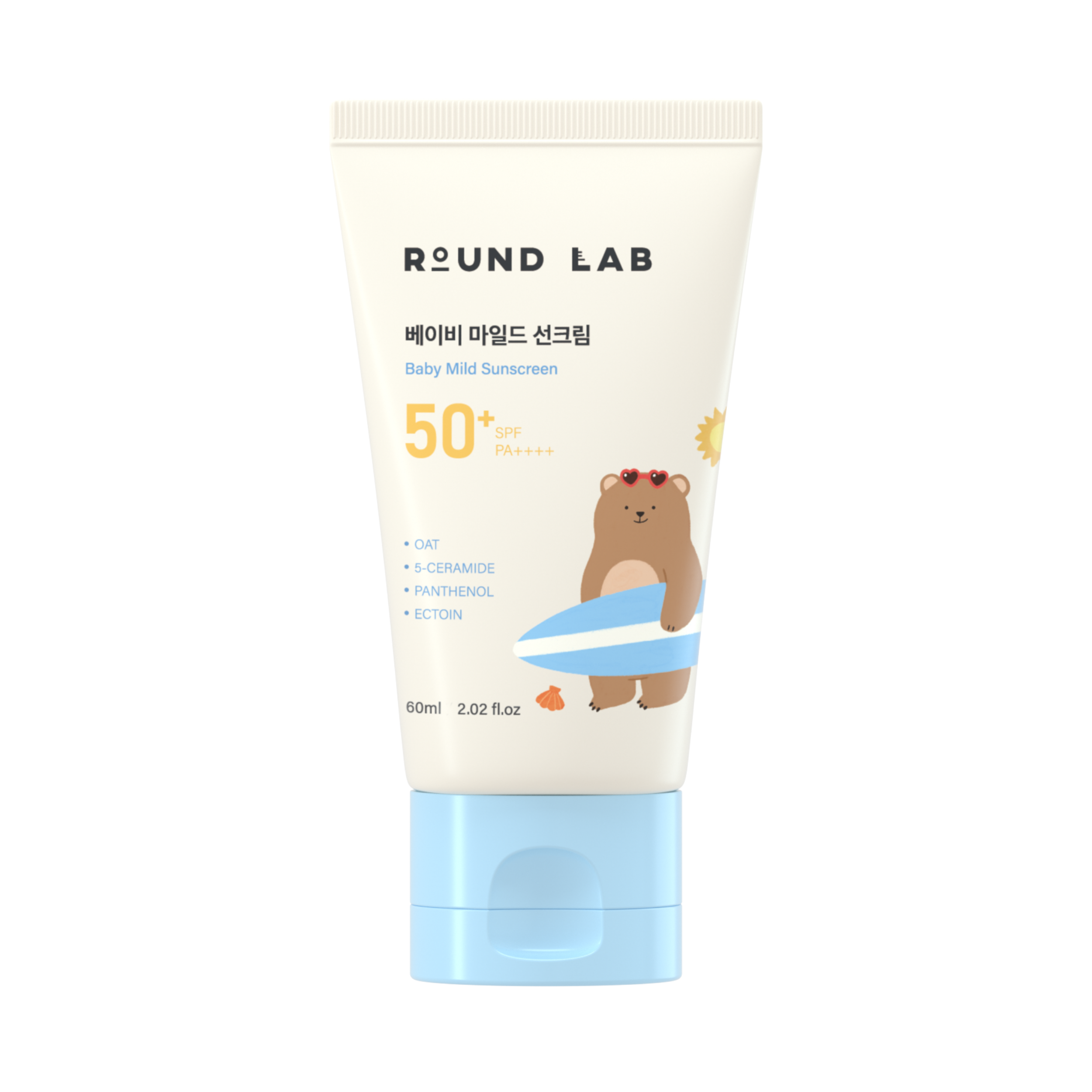 Дитячий сонцезахисний крем Baby Mild Sunscreen від ROUND LAB