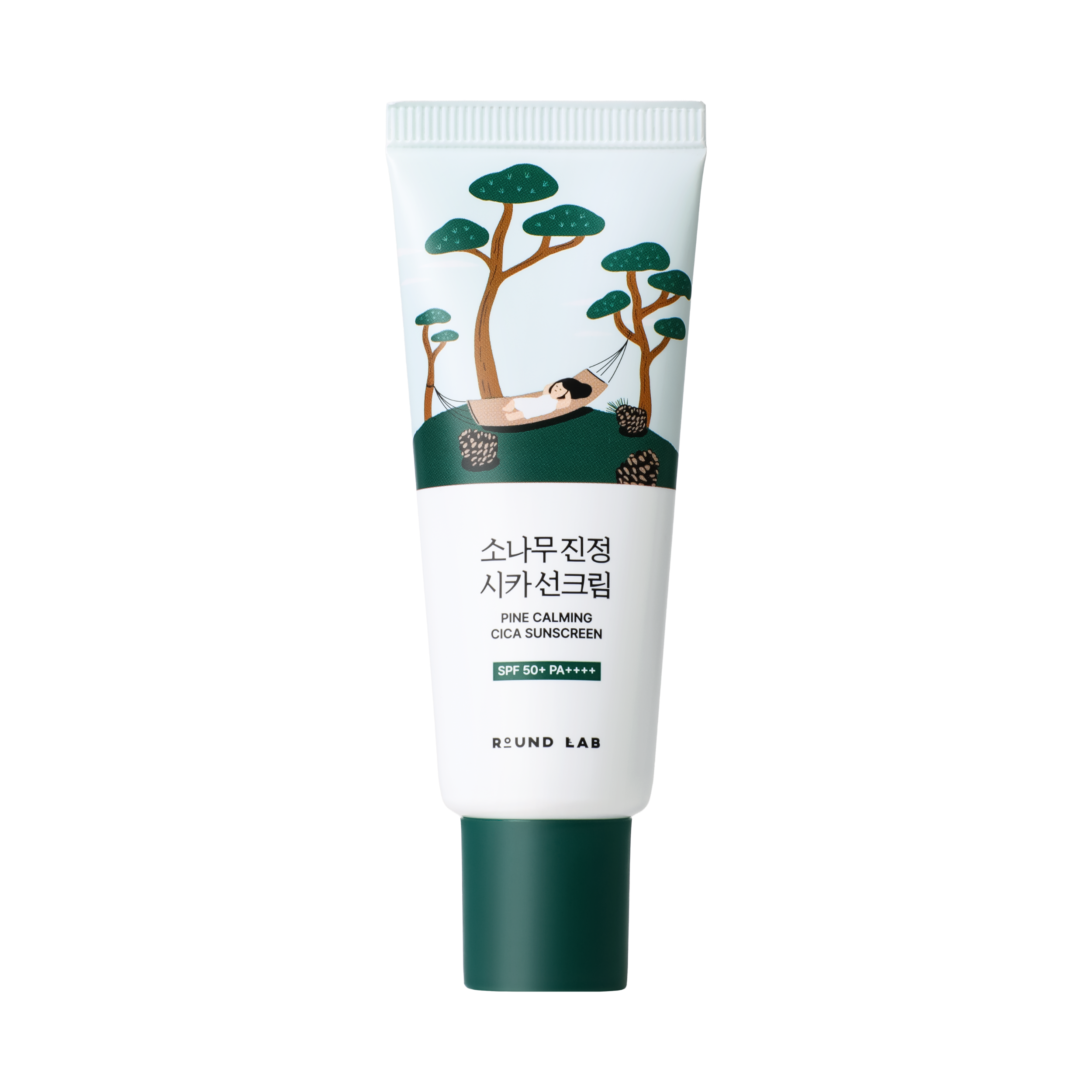 Сонцезахисний крем з екстрактом голок сосни Pine Calming Cica Sunscreen від ROUND LAB