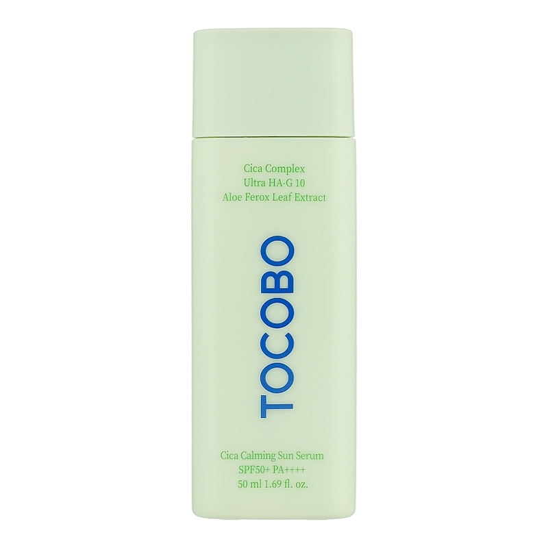 Зволожуюча сонцезахисна сироватка CICA CALMING SUN SERUM DELUXE SPF50+ PA++++ від TOCOBO