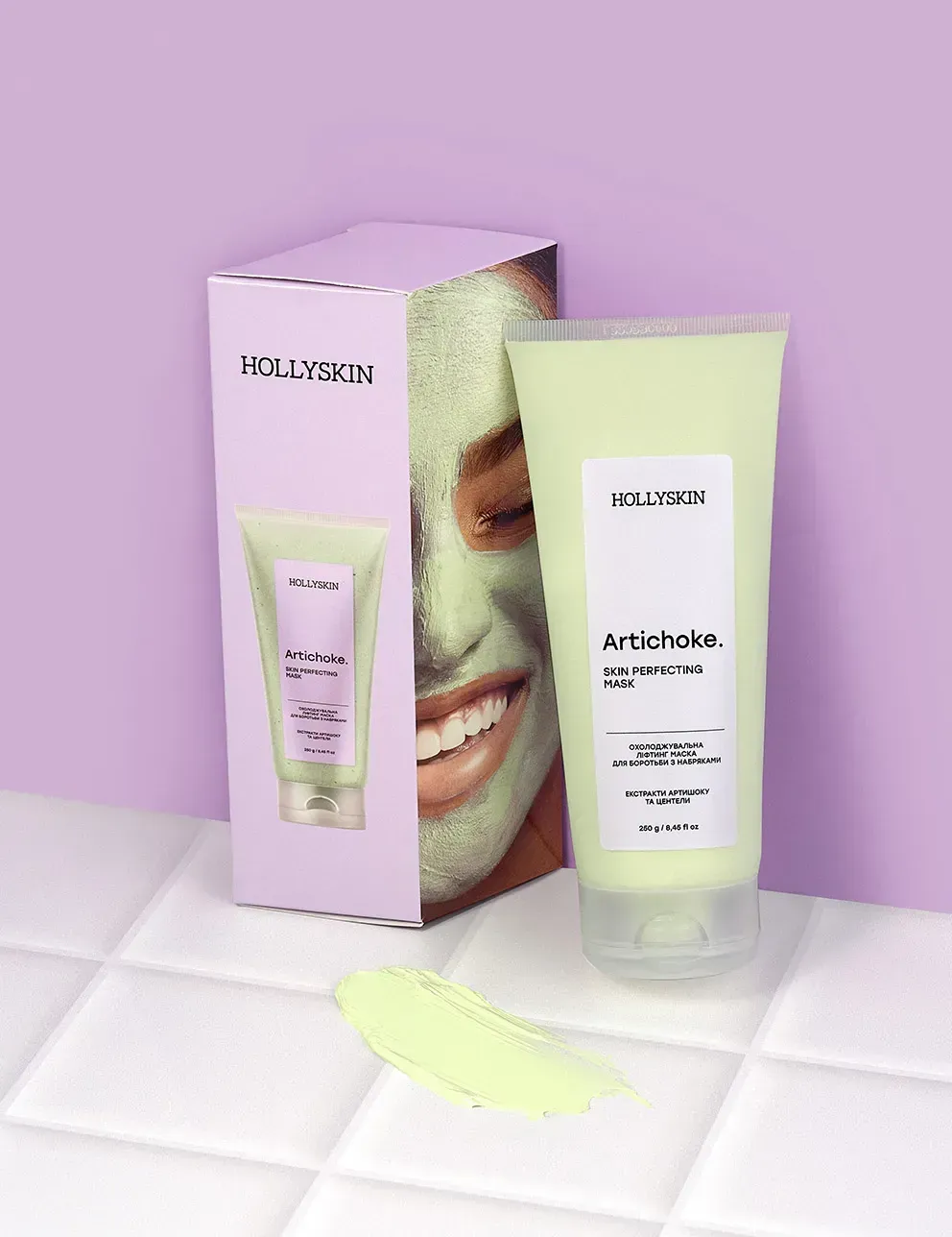 Охолоджувальна ліфтинг-маска для боротьби з набряками Artichoke Skin Perfecting Mask від HOLLYSKIN - Зображення 3