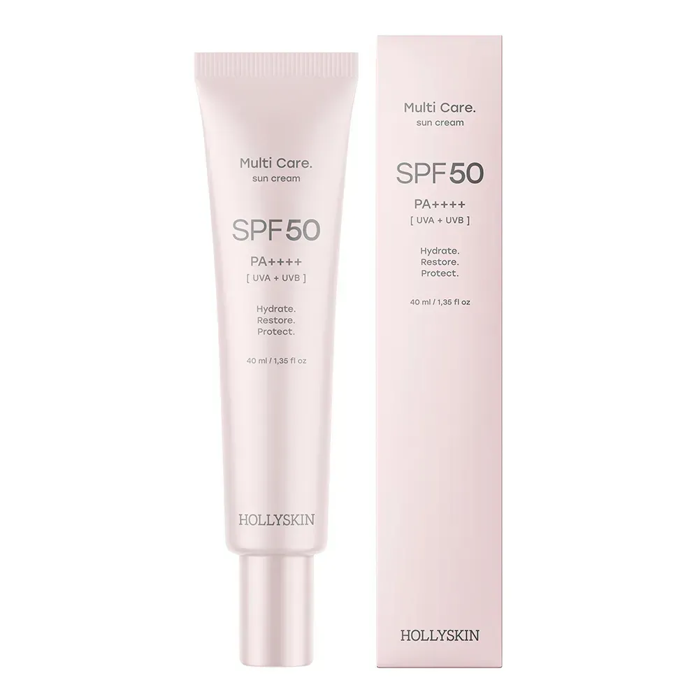 Сонцезахисний крем для обличчя Multi Care Sun Cream SPF 50 PA++++ від HOLLYSKIN