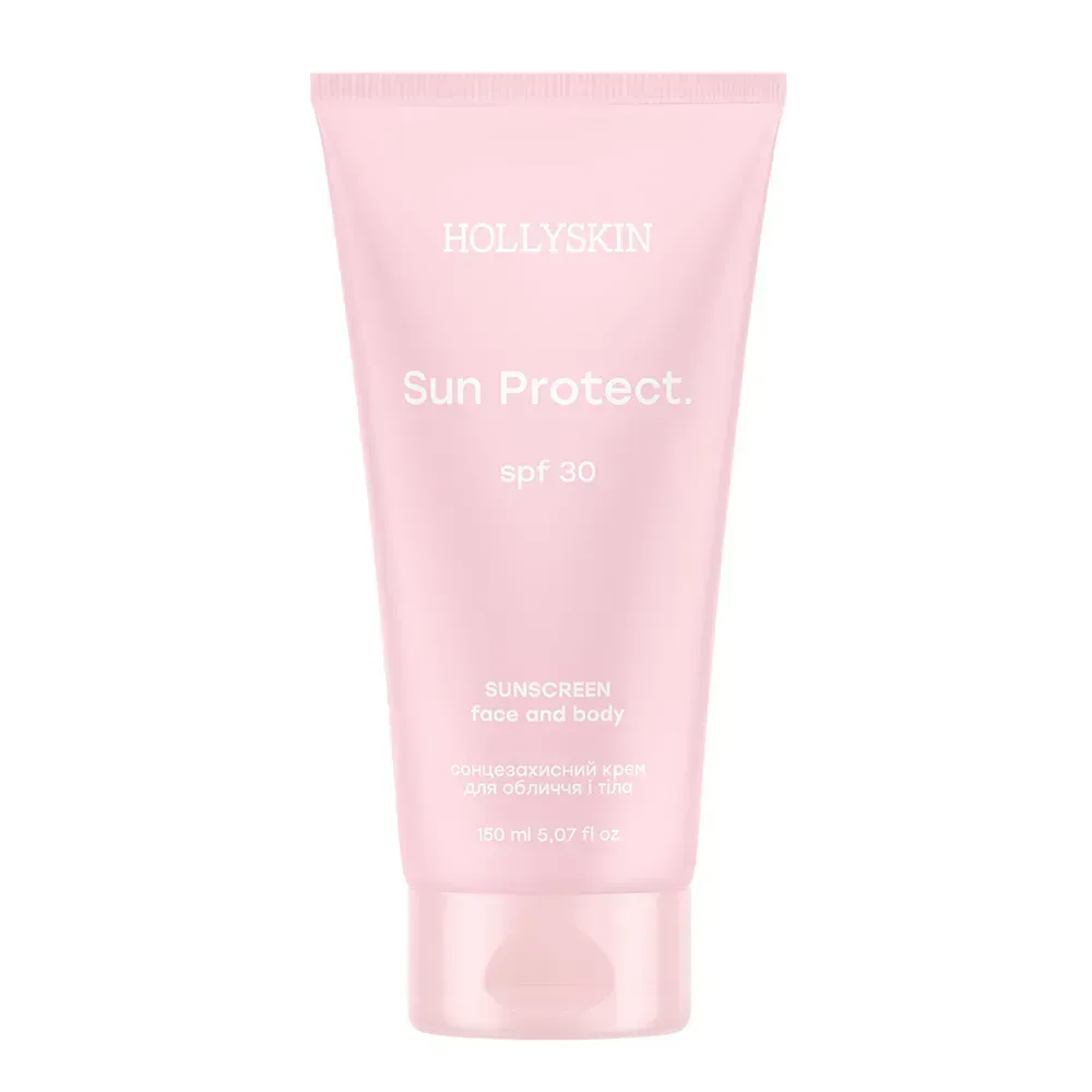 Сонцезахисний крем для обличчя і тіла Sun Protect. SPF 30 Sunscreen Face and Body від HOLLYSKIN